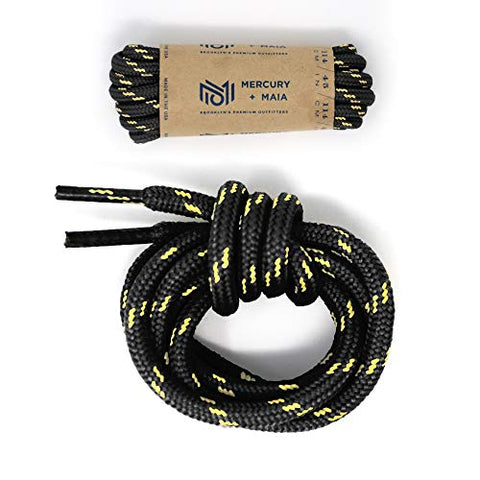 Image of Work Boot Laces Heavy Duty W/Kevlar - Black