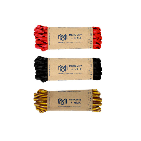Honey Badger Boot Laces Heavy Duty W/Kevlar - (3 Pairs)